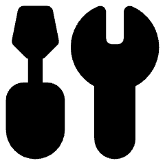 Screwdriver Wrench Icon from Core Solid Set