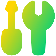 Screwdriver Wrench Icon from Plump Gradient Set