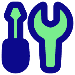 Screwdriver Wrench Icon from Plump Pop Set