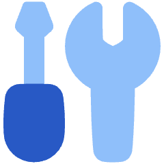Screwdriver Wrench Icon from Plump Flat Set