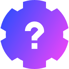 Settings Alert Help Icon from Sharp Gradient Set