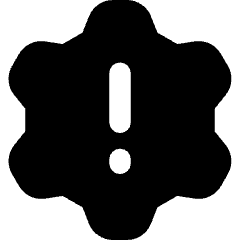 Settings Alert Update Icon from Flex Solid Set