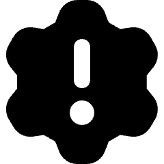 Settings Alert Update Icon from Micro Solid Set