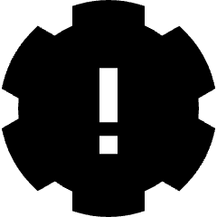 Settings Alert Update Icon from Sharp Solid Set