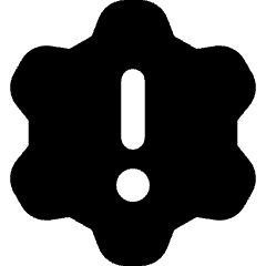 Settings Alert Update Icon from Core Solid Set