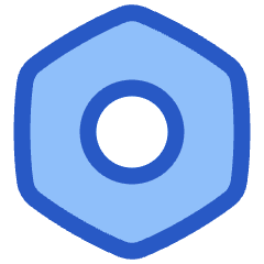 Settings Bolt Nut Icon from Plump Duo Set