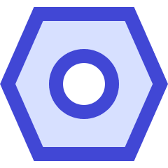 Settings Bolt Nut Icon from Sharp Duo Set