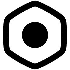 Settings Bolt Nut Icon from Plump Remix Set