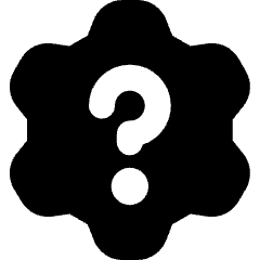Settings Question Icon from Micro Solid Set