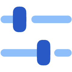 Settings Slider Configuration Horizontal Icon from Plump Flat Set