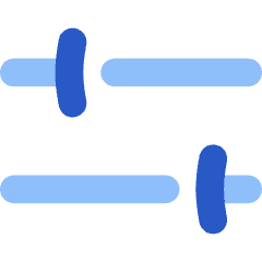 Settings Slider Configuration Horizontal Icon from Flex Flat Set