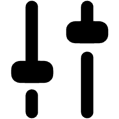 Settings Slider Configuration Vertical Icon from Plump Solid Set