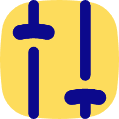 Settings Slider Configuration Vertical Icon from Flex Pop Set