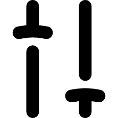 Settings Slider Configuration Vertical Icon from Flex Solid Set