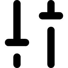 Settings Slider Configuration Vertical Icon from Core Solid Set