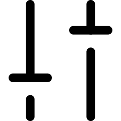 Settings Slider Configuration Vertical Icon from Core Line Set