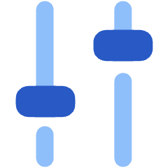 Settings Slider Configuration Vertical Icon from Plump Flat Set