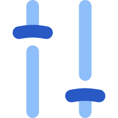 Settings Slider Configuration Vertical Icon from Flex Flat Set
