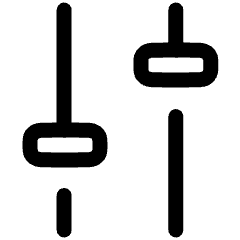Settings Slider Configuration Vertical Icon from Plump Line Set