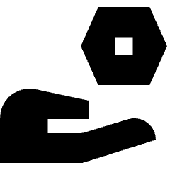 Share Setting Bolt Icon from Sharp Solid Set