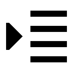 Show Sidebar Menu Icon from Sharp Solid Set