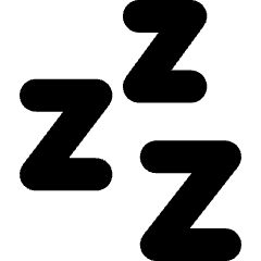 Sleep Icon from Micro Solid Set
