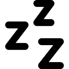 Sleep Icon from Micro Line Set