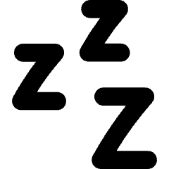 Sleep Icon from Flex Solid Set