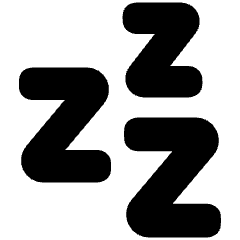 Sleep Icon from Plump Solid Set