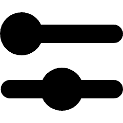 Slider Horizontal 1 Icon from Micro Solid Set