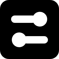 Slider Horizontal Square Icon from Micro Solid Set