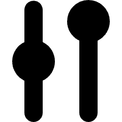 Slider Vertical 1 Icon from Micro Solid Set