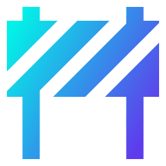 Under Construction Icon from Sharp Gradient Set