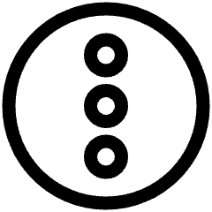 Vertical Menu Circle Icon from Plump Line Set