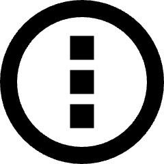 Vertical Menu Circle Icon from Sharp Remix Set