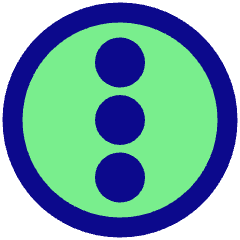 Vertical Menu Circle Icon from Plump Pop Set