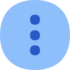 Vertical Menu Circle Icon from Flex Flat Set