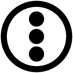 Vertical Menu Circle Icon from Plump Remix Set