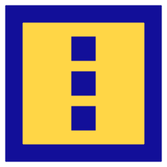 Vertical Menu Square Icon from Sharp Pop Set