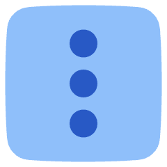 Vertical Menu Square Icon from Plump Flat Set