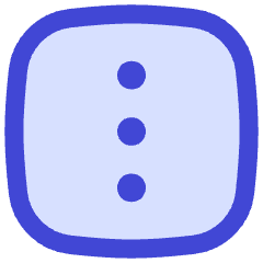 Vertical Menu Square Icon from Flex Duo Set