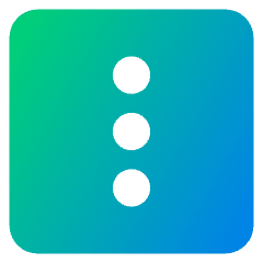 Vertical Menu Square Icon from Core Gradient Set