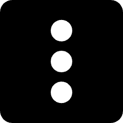 Vertical Menu Square Navigation Icon from Micro Solid Set