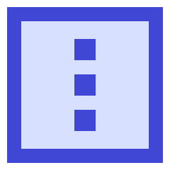 Vertical Menu Square Icon from Sharp Duo Set