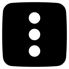 Vertical Menu Square Icon from Plump Solid Set