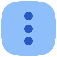 Vertical Menu Square Icon from Flex Flat Set