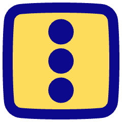 Vertical Menu Square Icon from Plump Pop Set