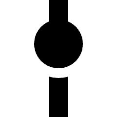 Vertical Slider 1 Icon from Sharp Solid Set