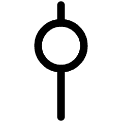 Vertical Slider 1 Icon from Plump Line Set