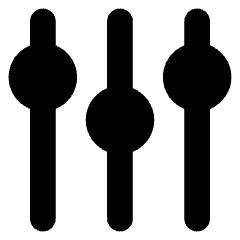 Vertical Slider 2 Icon from Core Solid Set